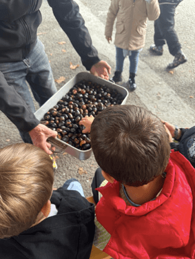 Castagnata per la scuola