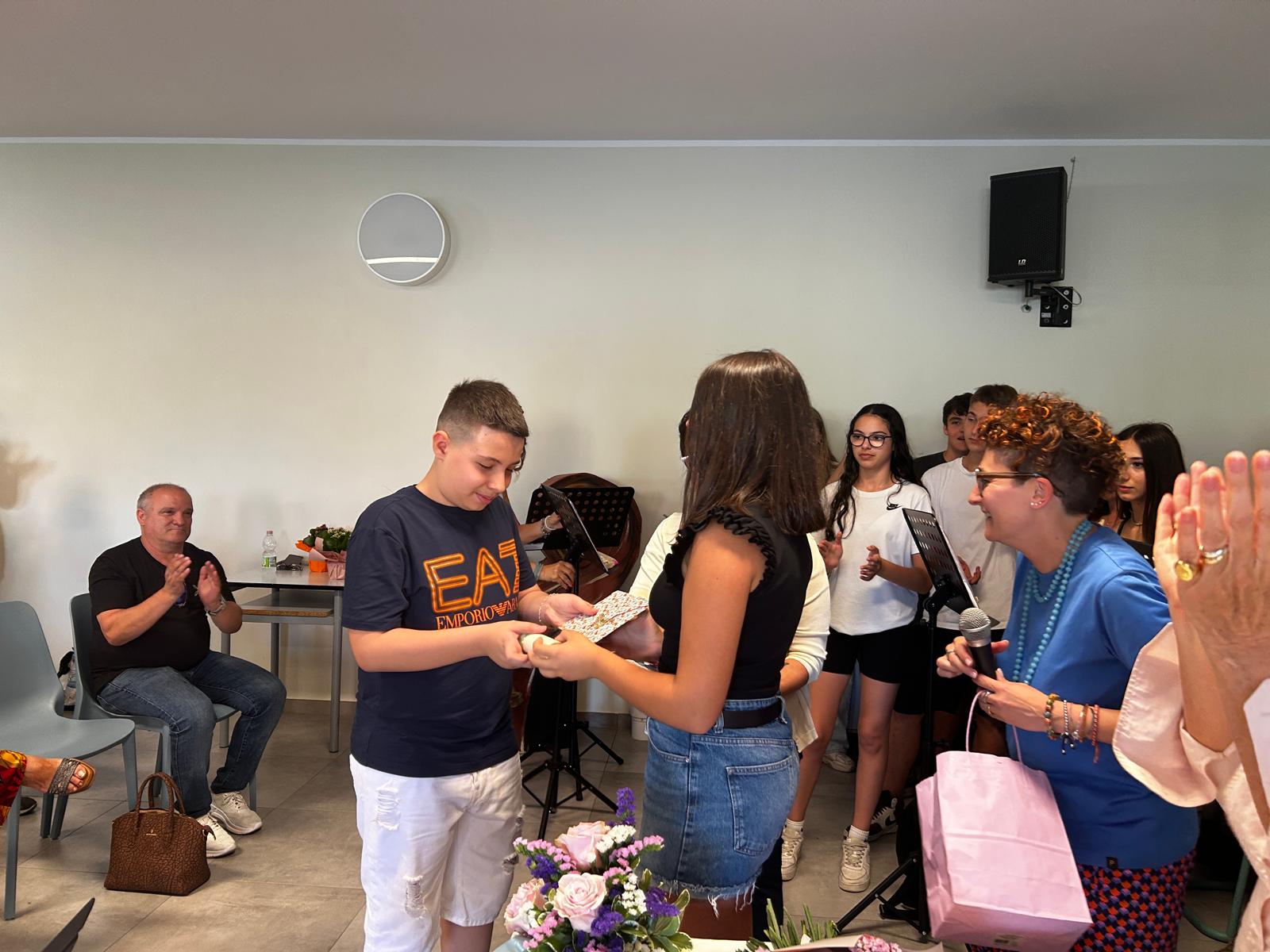 Premiazione degli alunni 