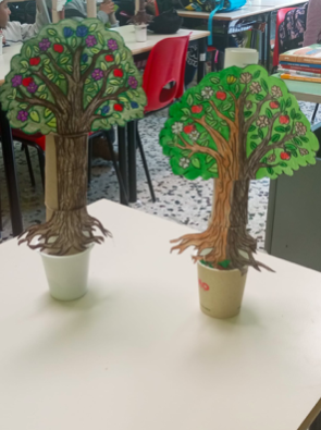  Gli alberi creati durante il laboratorio artistico-creativo