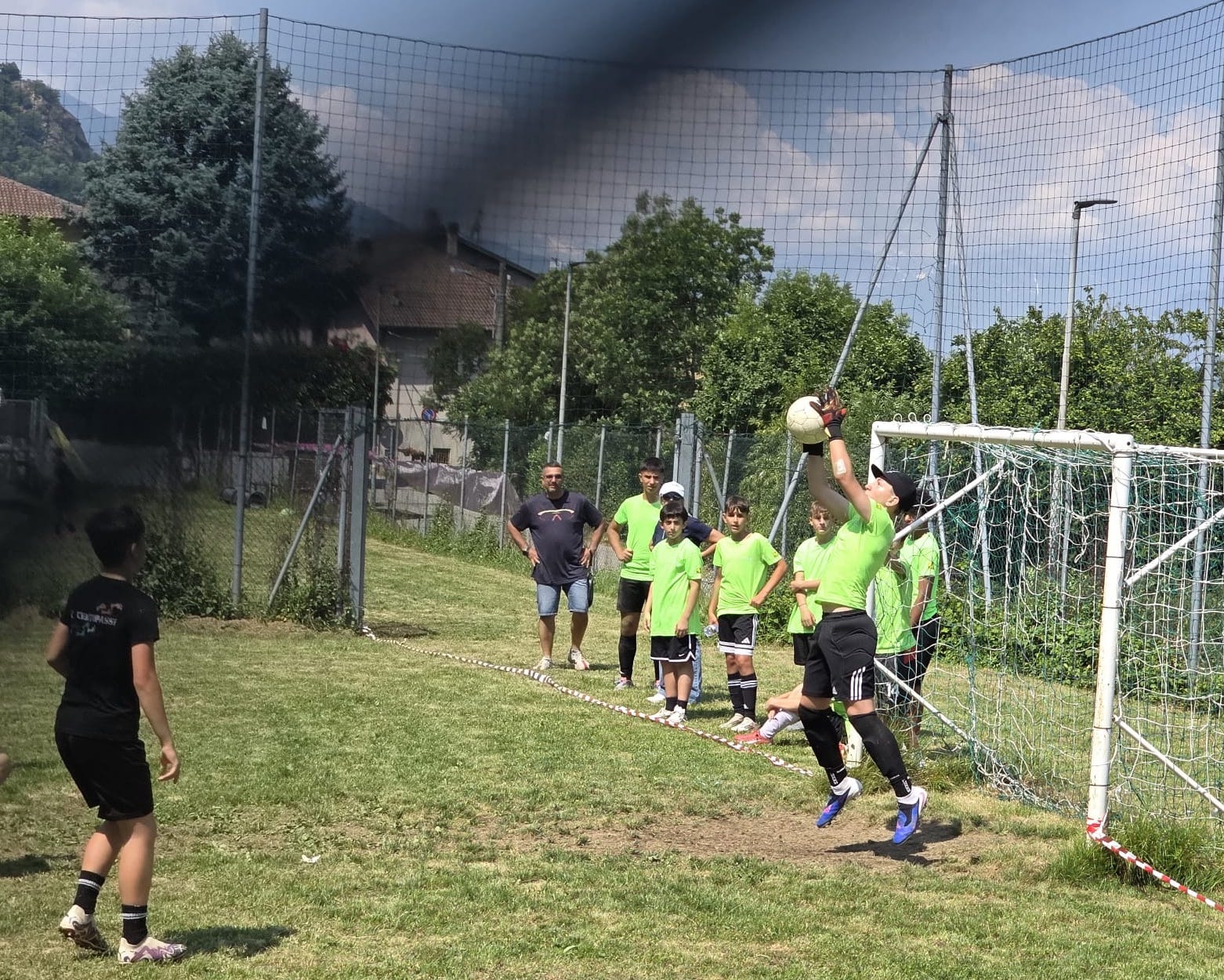 Alcuni momenti della partita
